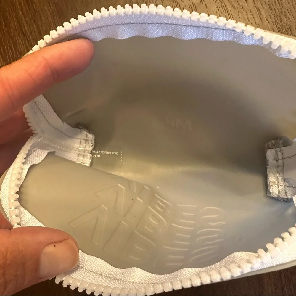Milk Makeup White/Light Gray Cosmetic Bag “VIBES”